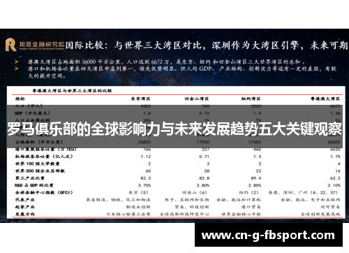 罗马俱乐部的全球影响力与未来发展趋势五大关键观察