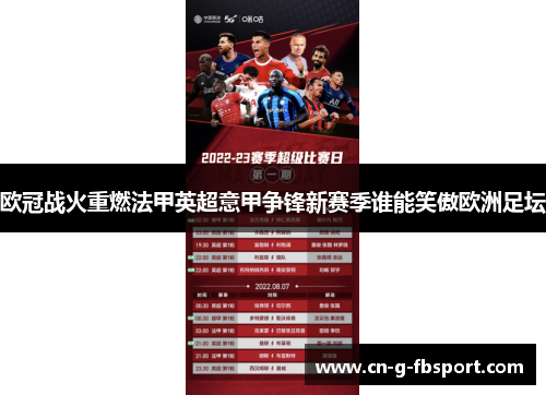 欧冠战火重燃法甲英超意甲争锋新赛季谁能笑傲欧洲足坛