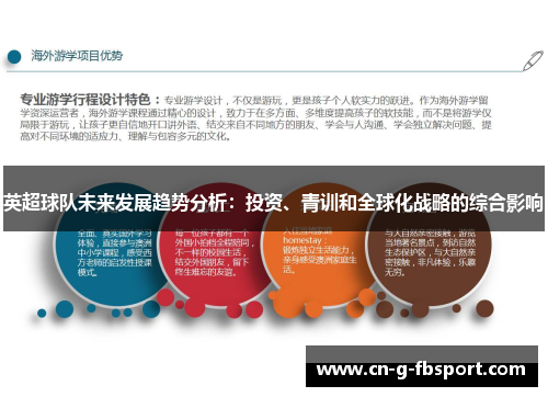 英超球队未来发展趋势分析：投资、青训和全球化战略的综合影响